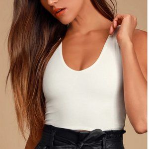 Lulus White Crop Top